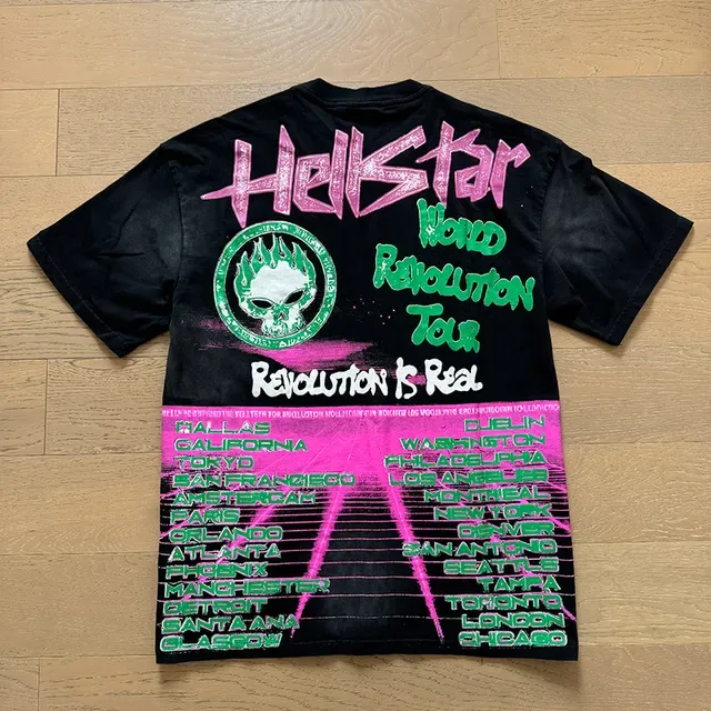 Hellstar World Revolution Tour Oversized Graphic T-Shirt 10