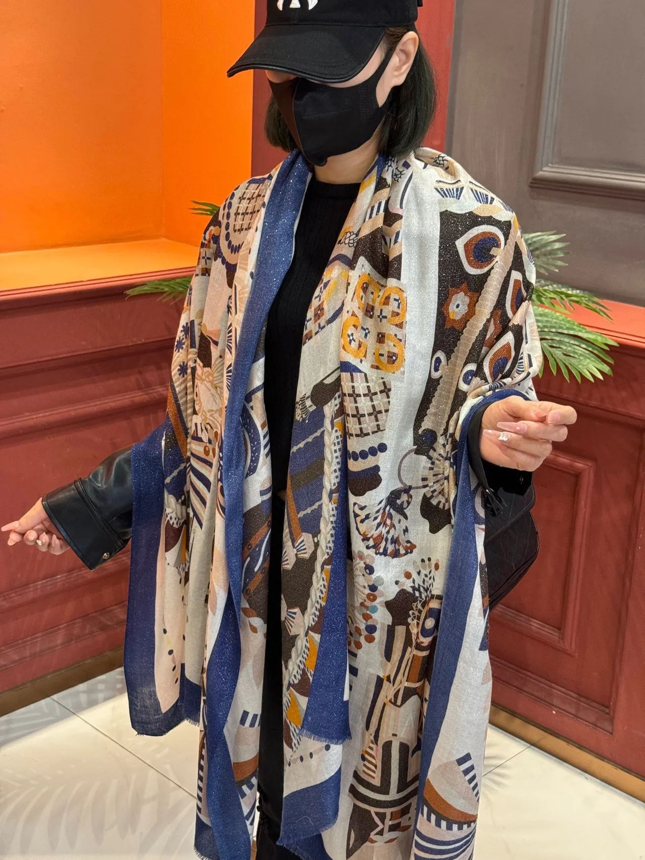 Hermès Abstract Geometric Print Silk Scarf 2