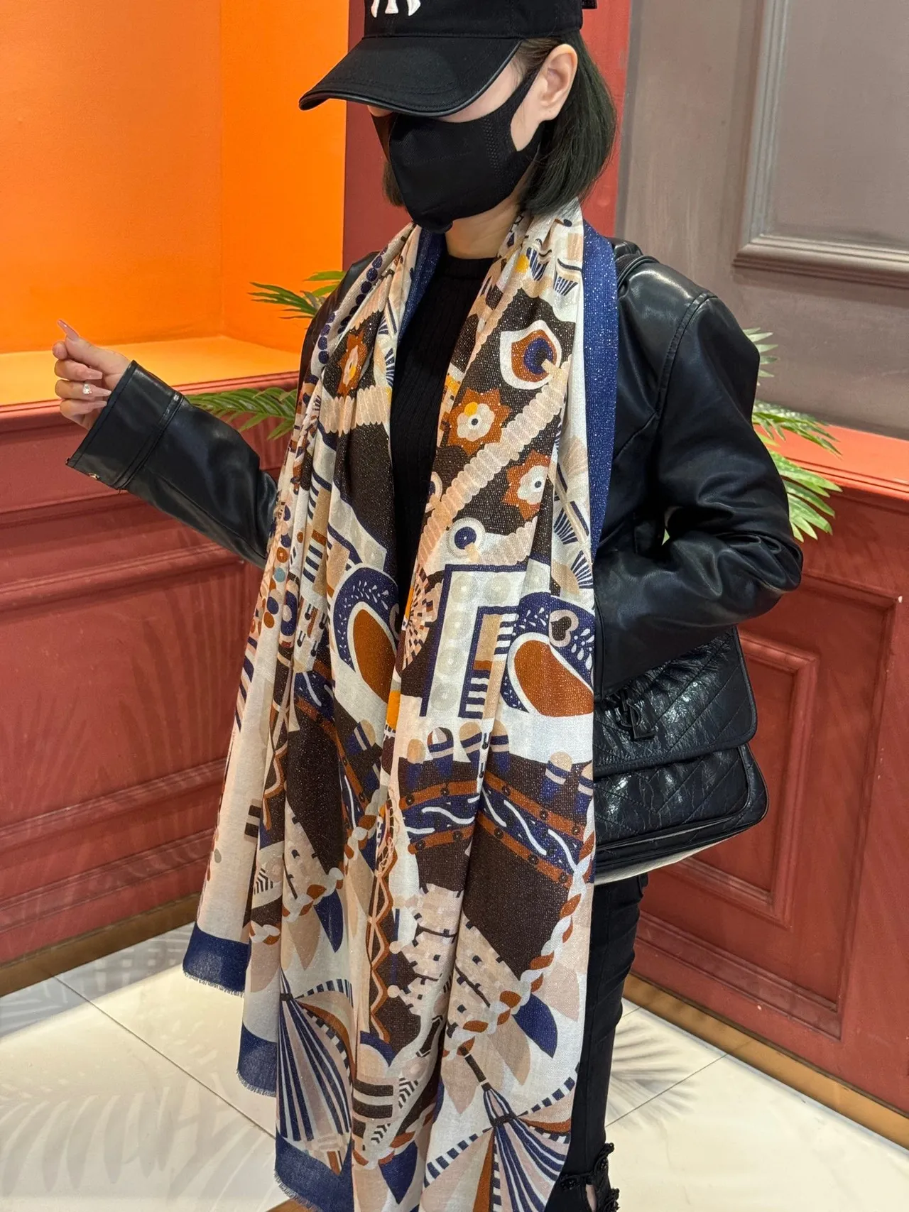 Hermès Abstract Geometric Print Silk Scarf 3