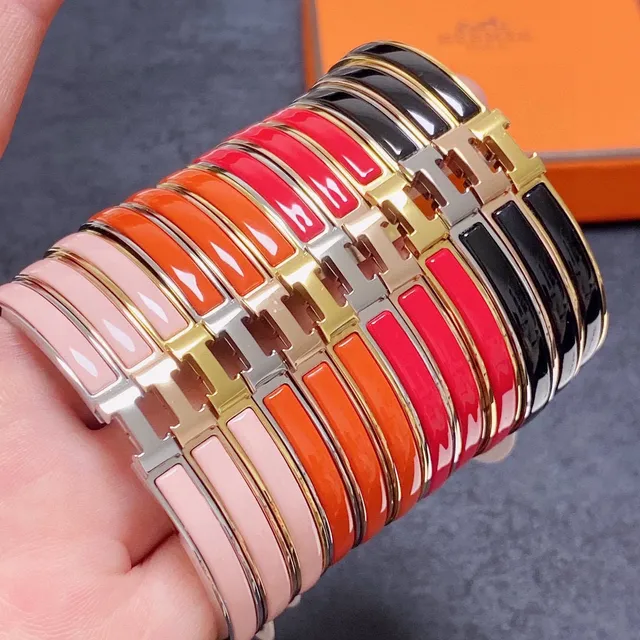 Hermès Clic H বহুরঙ এনামেল-কোটেড ব্রেসলেট 1