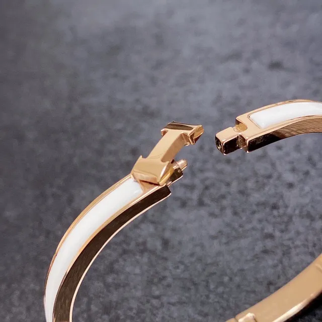 Hermès Clic H বহুরঙ এনামেল-কোটেড ব্রেসলেট 4