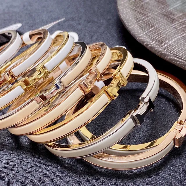 Hermès Clic H বহুরঙ এনামেল-কোটেড ব্রেসলেট 5