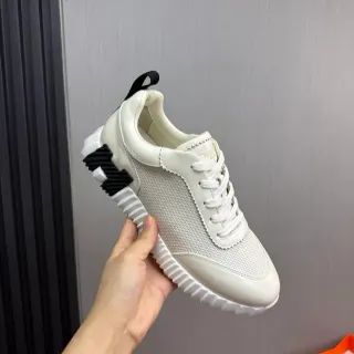 Hermès Oran Off-White and Black Lifestyle Sneakers