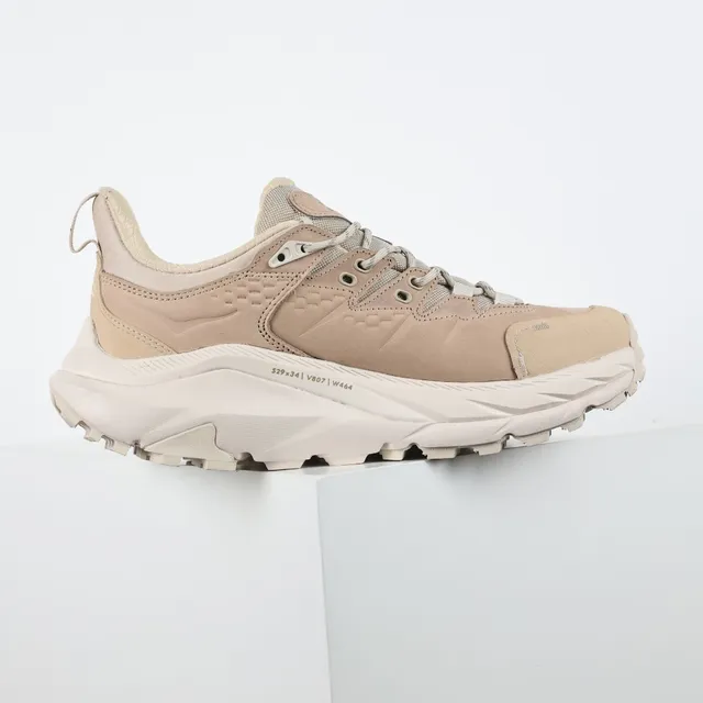 Hoka Bege Branco Voluminoso Trail-Inspirado Estilo Gaiter Gola Estilo de Vida Tênis 7