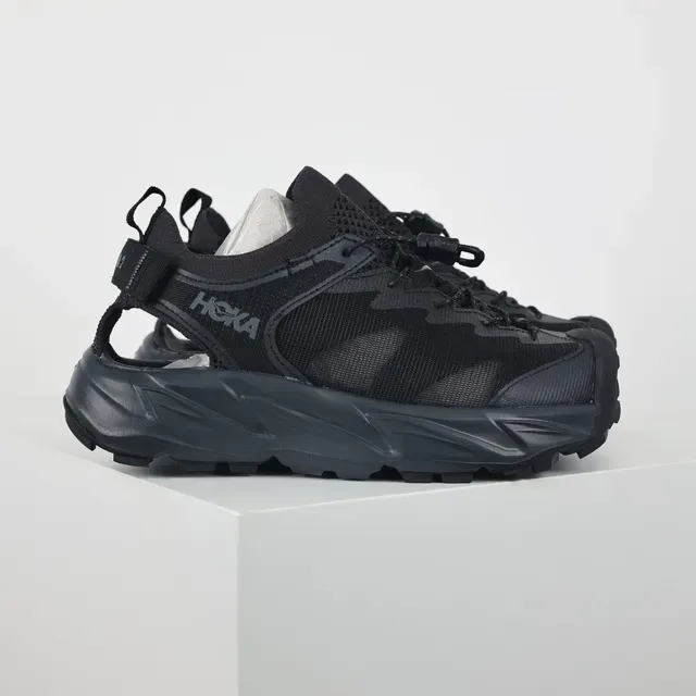 Hoka Black Open-Heel Hybrid Trail Sneaker 3