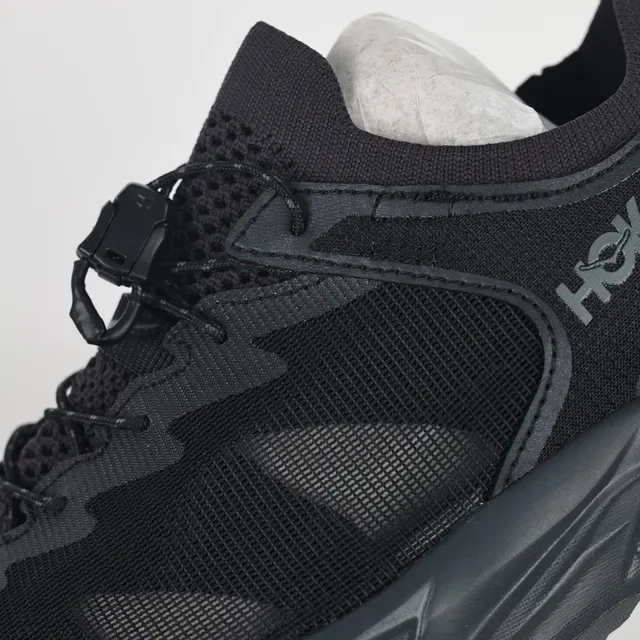 Hoka Black Open-Heel Hybrid Trail Sneaker 6