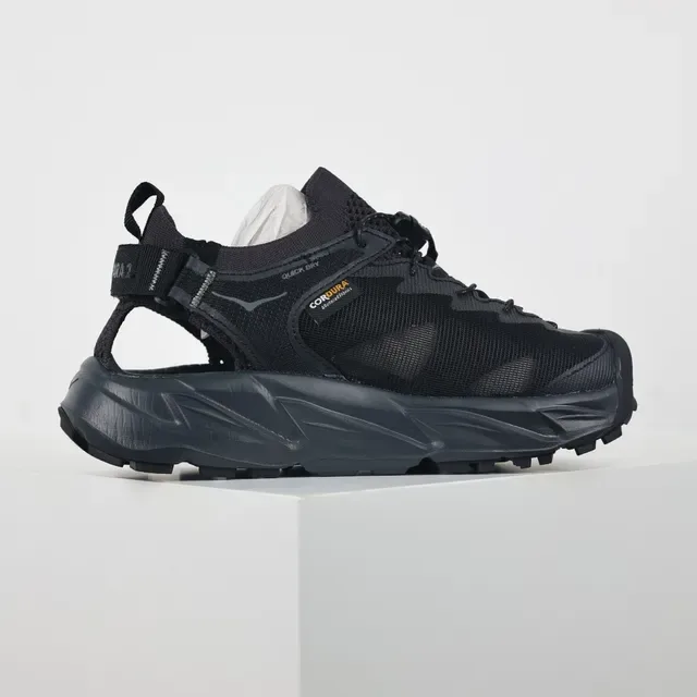 Hoka Black Open-Heel Hybrid Trail Sneaker 7