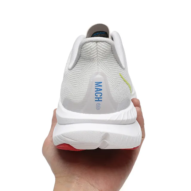 Hoka Mach 6 Blanc Jaune Bleu Chaussures de course 4