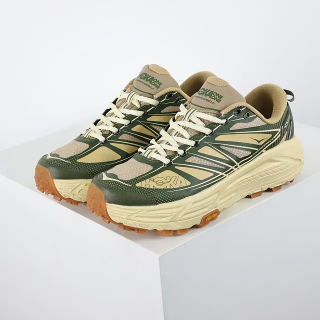 Hoka Mafate Speed 2 Olive Green Beige Chaussures de trail running 2