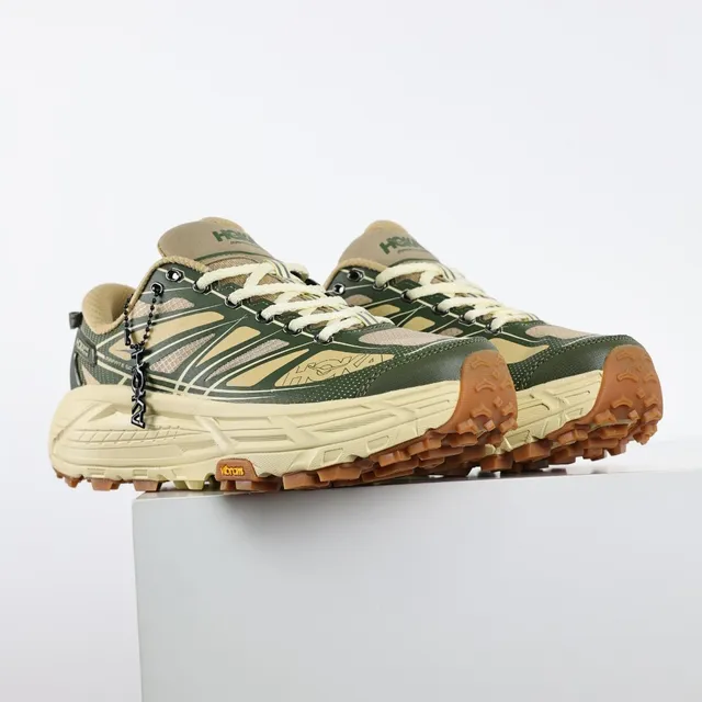 Hoka Mafate Speed 2 Olive Green Beige Chaussures de trail running 3