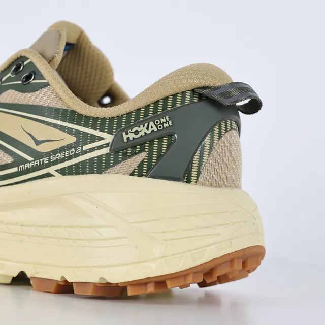 Hoka Mafate Speed 2 Olive Green Beige Chaussures de trail running 4