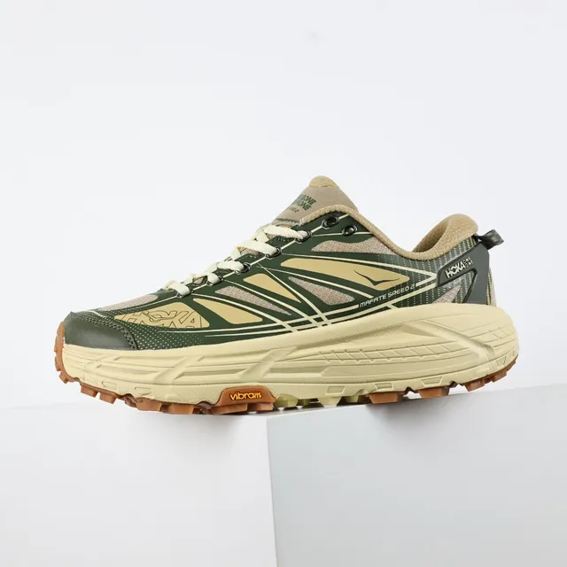 Hoka Mafate Speed 2 Olive Green Beige Chaussures de trail running 9