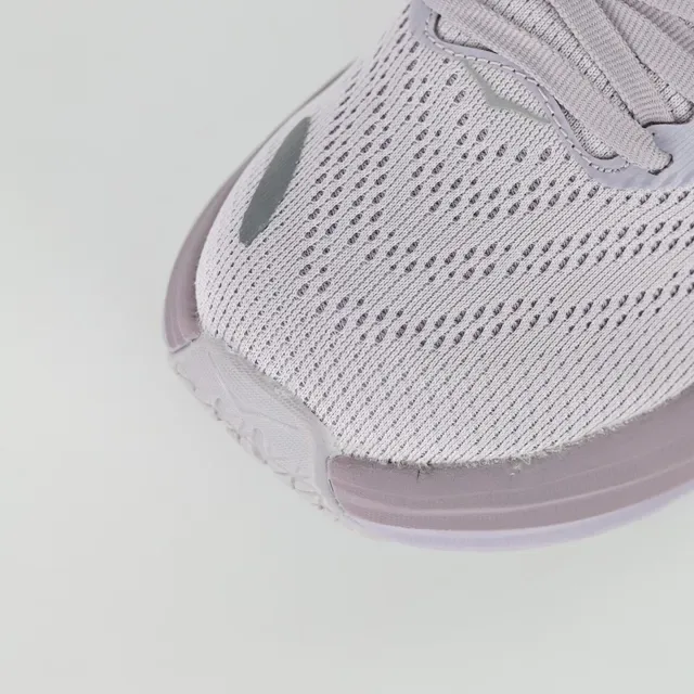 Hoka Purple Gray Engineered Knit Upper Stacked Cushioned Midsole Running Shoes 5