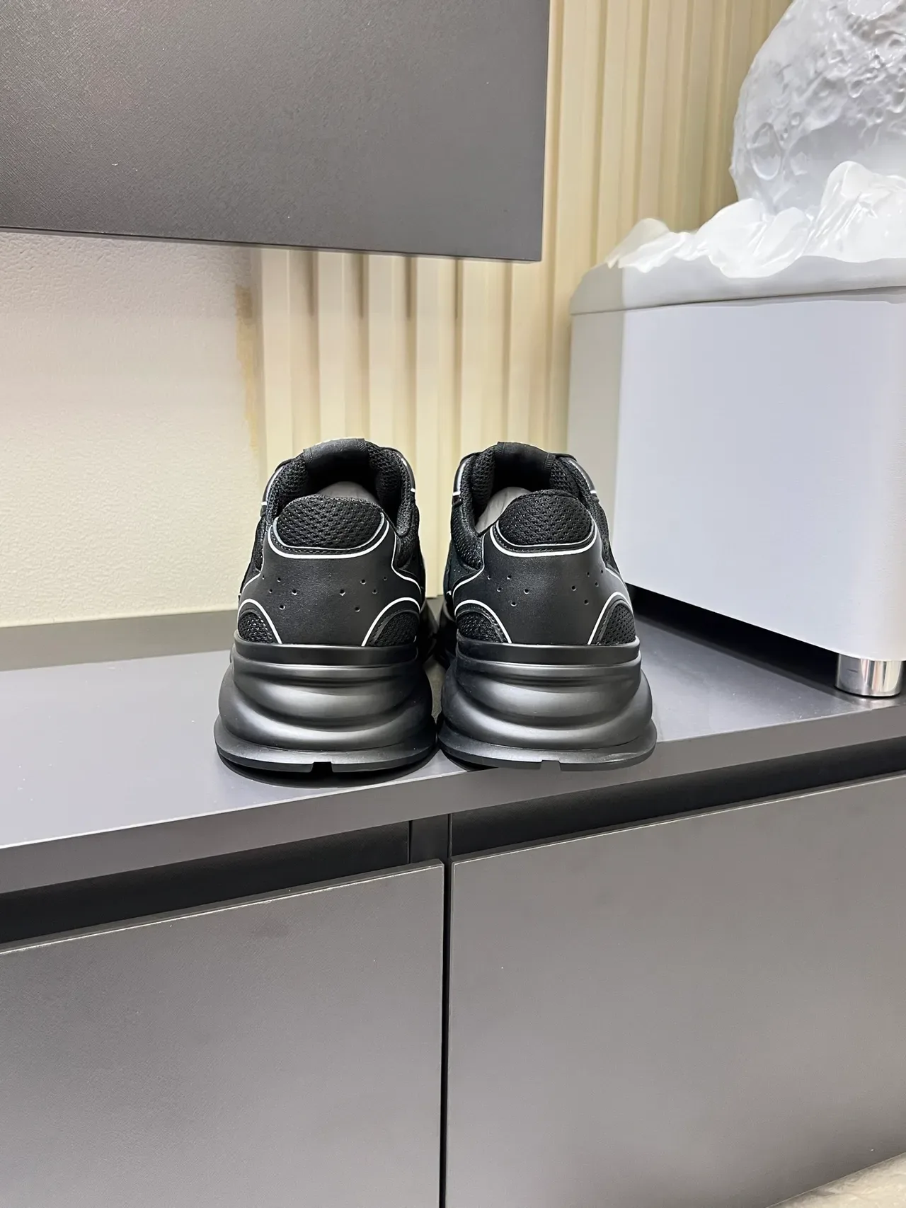 Hugo Boss Black Mesh and Synthetic Lifestyle Sneakers 2