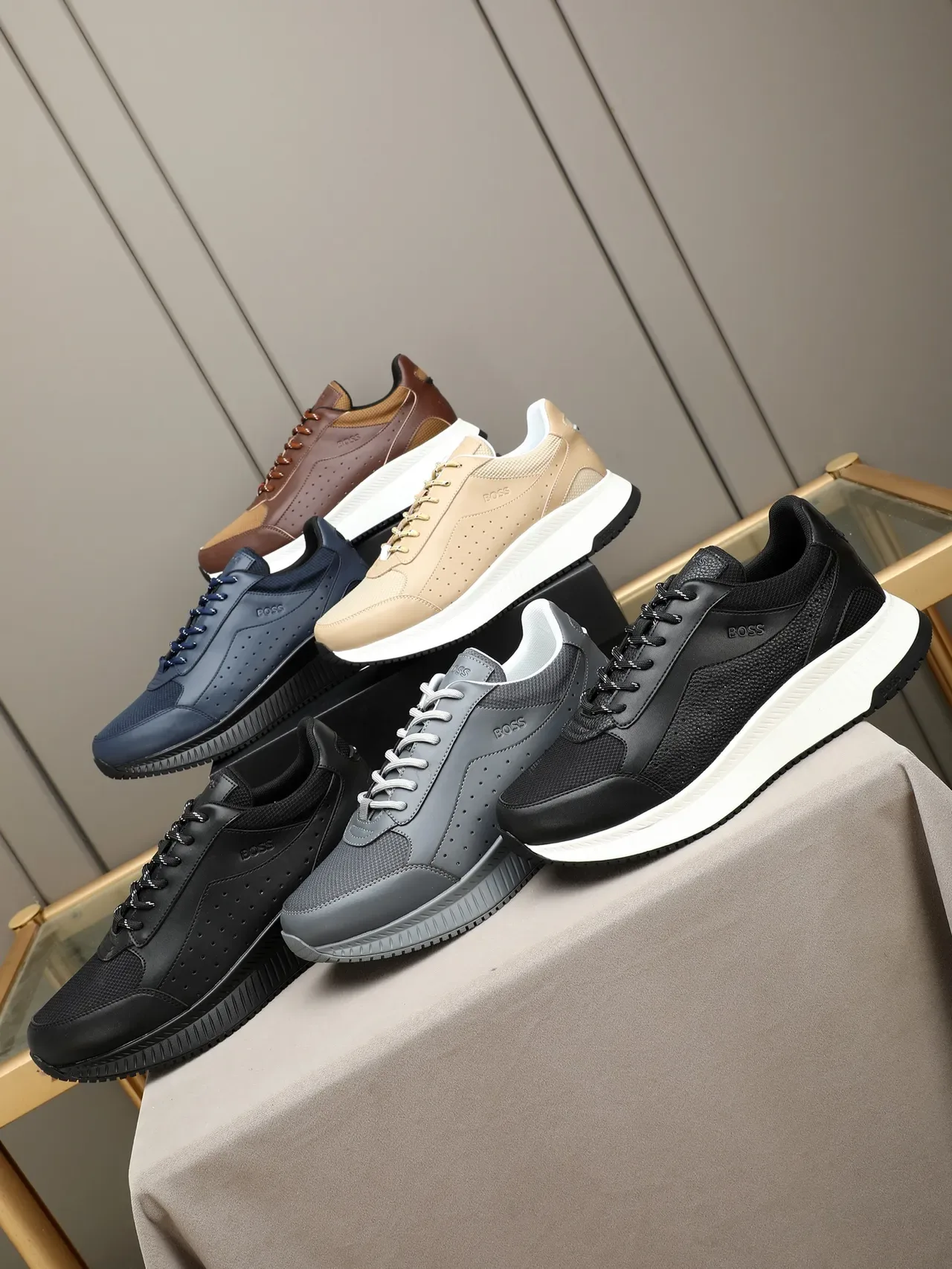 Hugo Boss Black Perforated Leather Lifestyle Sneaker 2