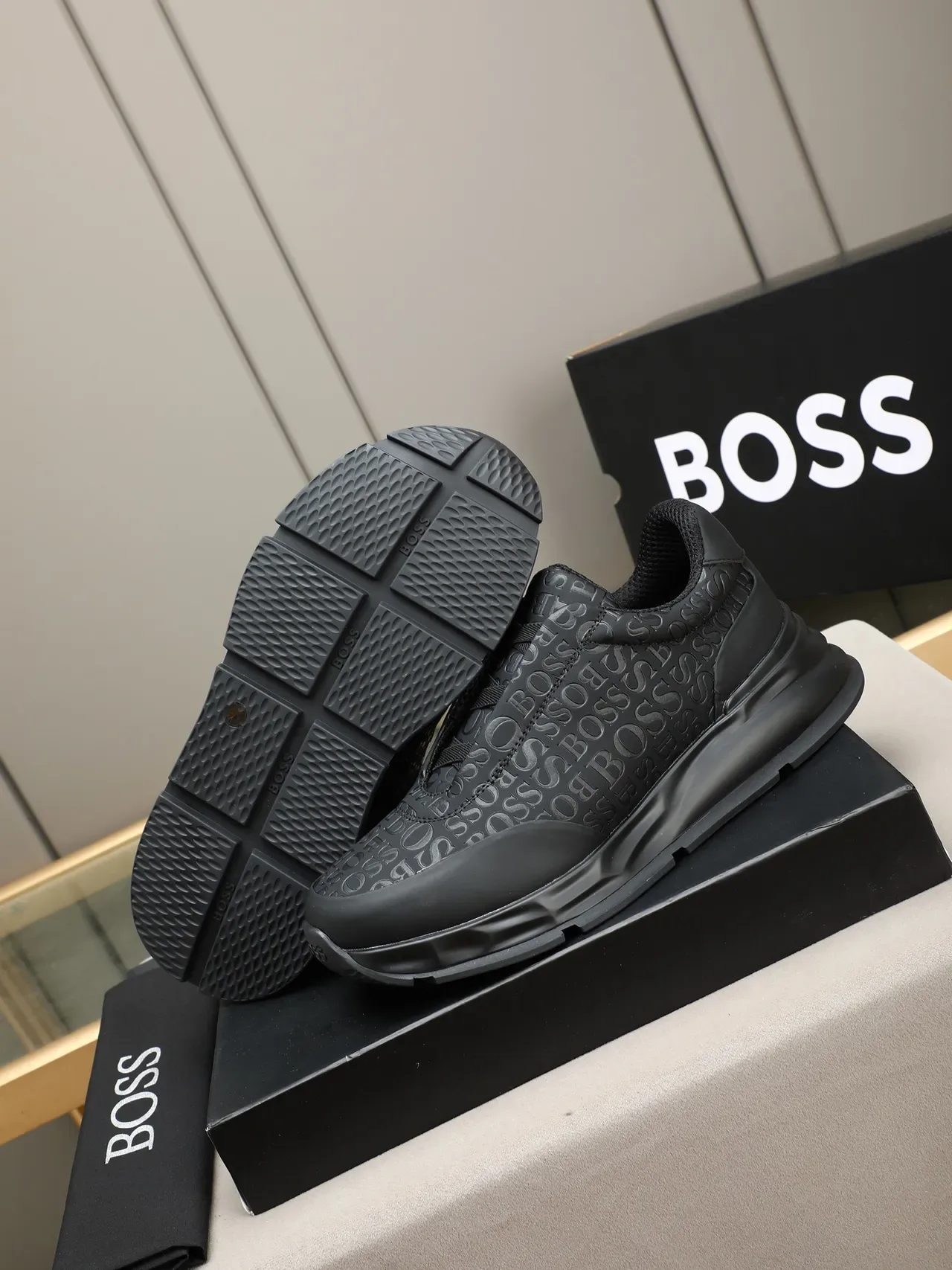 Hugo Boss Monogram Slip-On Chunky Sneakers 4