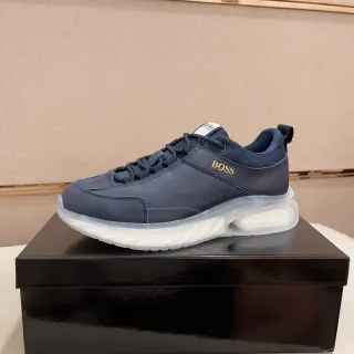 Hugo Boss Navy Gold Logo Lifestyle Sneakers