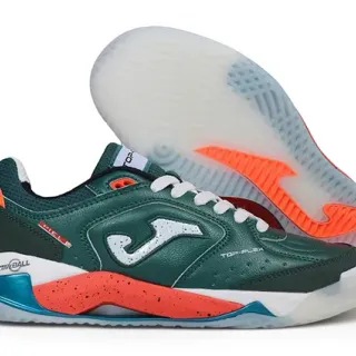 Joma Green Orange Low-Top Lace-Up Synthetic Leather Upper Lifestyle Sneakers