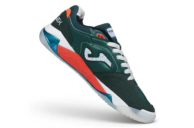 Joma Green Orange Low-Top Lace-Up Synthetic Leather Upper Lifestyle Sneakers 2