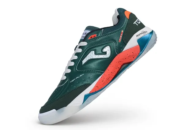 Joma Green Orange Low-Top Lace-Up Synthetic Leather Upper Lifestyle Sneakers 3