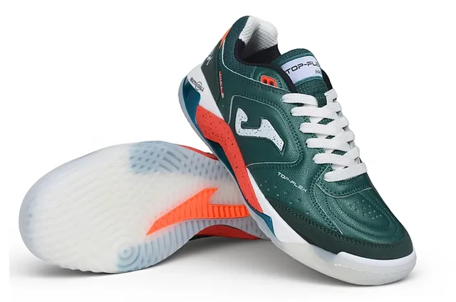 Joma Green Orange Low-Top Lace-Up Synthetic Leather Upper Lifestyle Sneakers 4