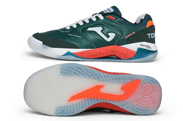 Joma Green Orange Low-Top Lace-Up Synthetic Leather Upper Lifestyle Sneakers 6