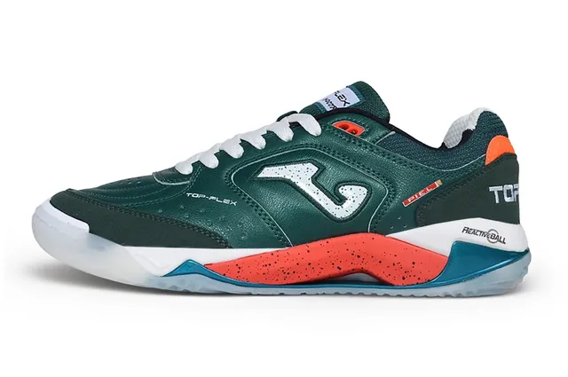 Joma Green Orange Low-Top Lace-Up Synthetic Leather Upper Lifestyle Sneakers 7