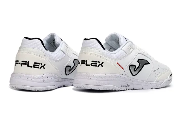 Joma Top-Plex White Black Indoor Soccer Shoes 5