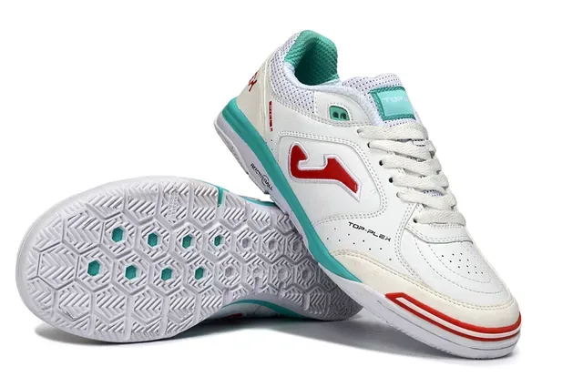 Joma Top-Plex White Blue Lace-Up Synthetic And Mesh Upper Sneakers 3