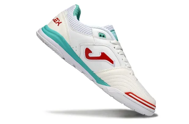 Joma Top-Plex White Blue Lace-Up Synthetic And Mesh Upper Sneakers 7
