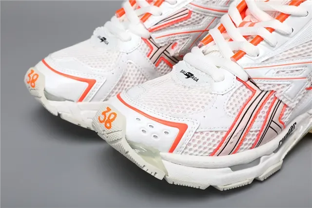 Kith Runner Beige/Orange Lifestyle Sneakers 4