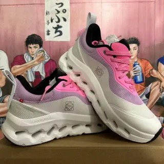 Loewe Cloudtecphase White Pink Sculpted Sole Mesh Chunky Sneakers