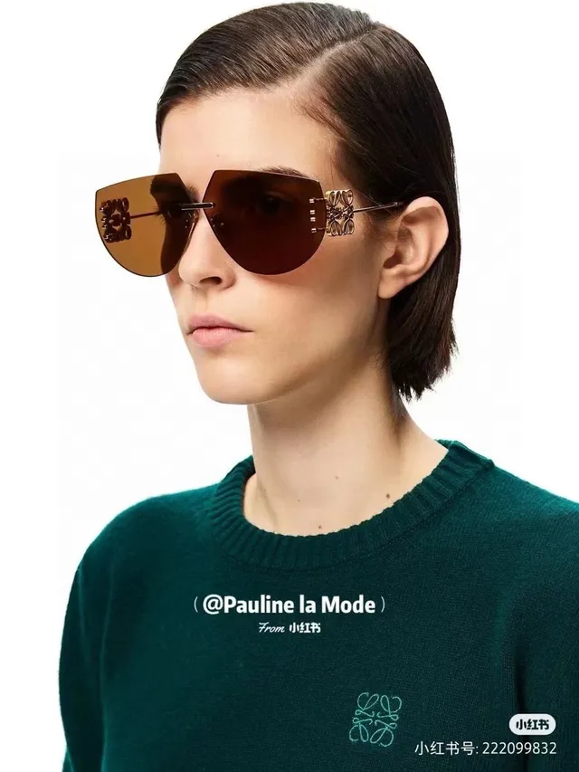 Loewe Gray Gold Rimless Shield-Style Gradient Lenses Sunglasses 3