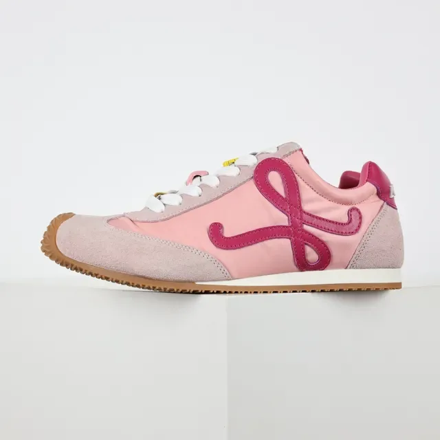 Loewe Pink Purple Low-Top Suede And Nylon Upper Lifestyle Sneakers 9