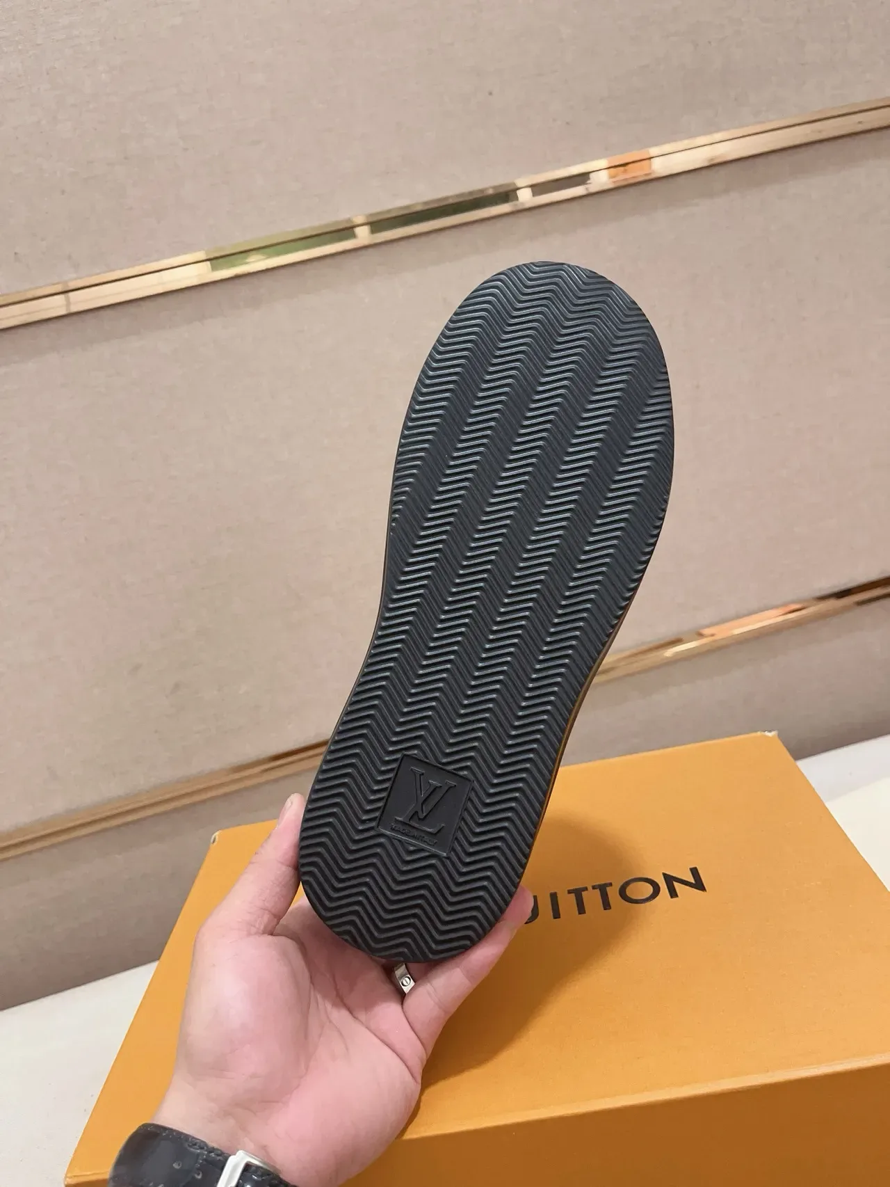 Louis Vuitton All-Black Crocodile-Embossed Platform Lifestyle Sneaker 3