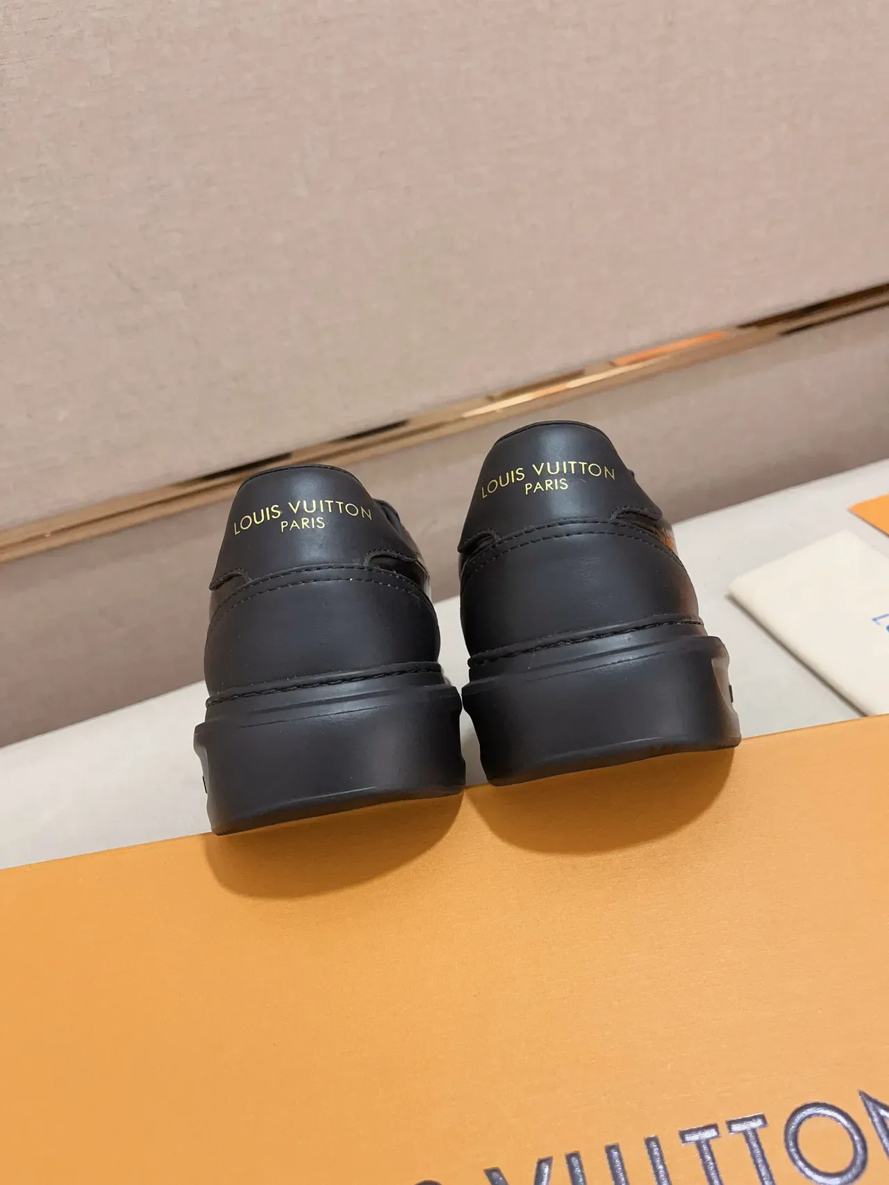 Louis Vuitton All-Black Crocodile-Embossed Platform Lifestyle Sneaker 4