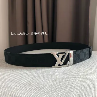 Louis Vuitton Automatic Belt Damier Graphite Leather Belt