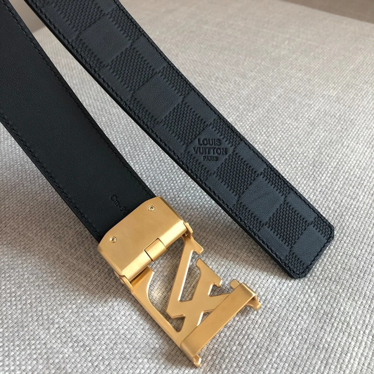 Louis Vuitton Automatic Belt Damier Graphite Leather Belt 2