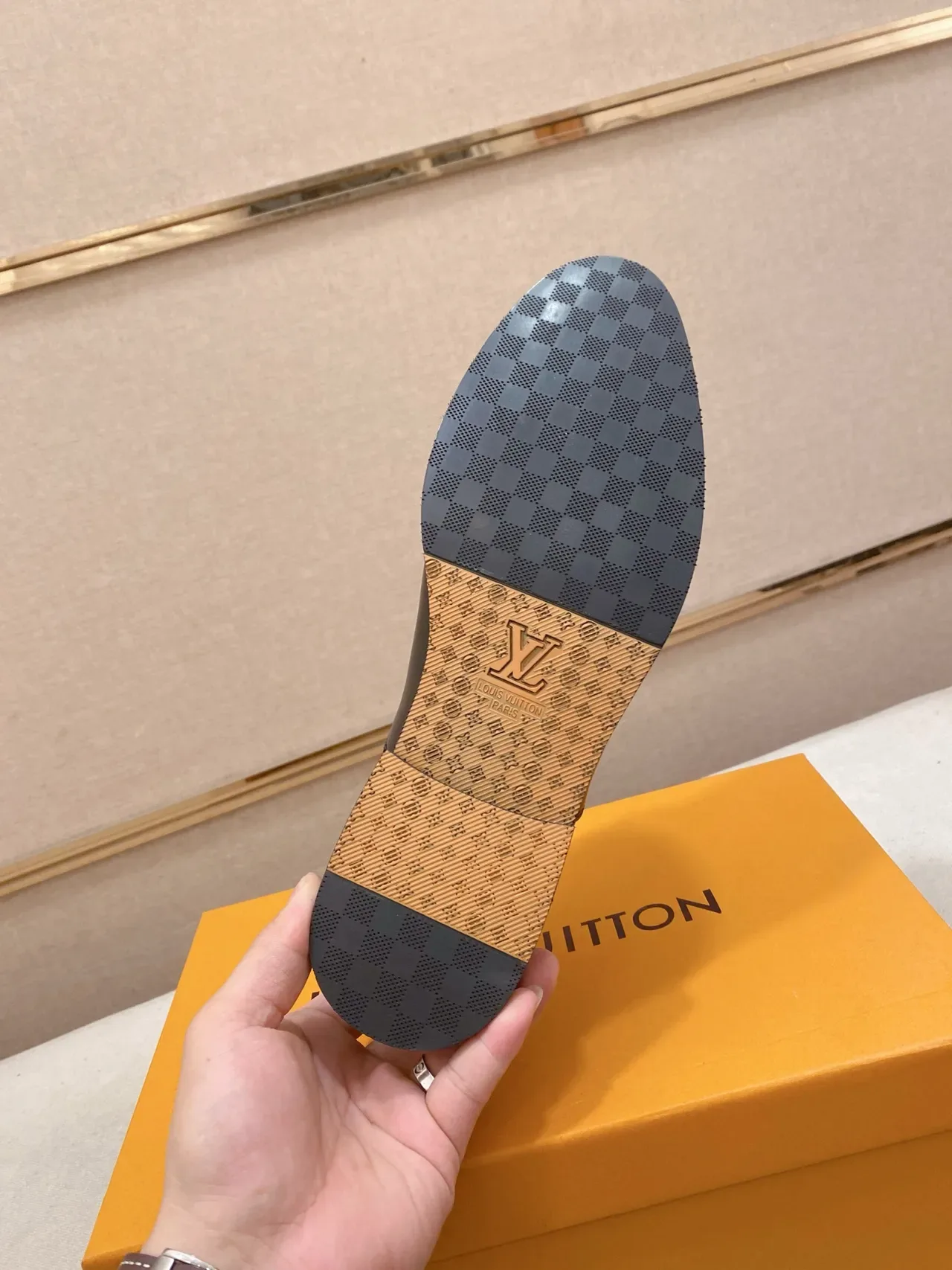Louis Vuitton أسود بيج كاب تو جلد منسوج أمب أوكسفورد 2