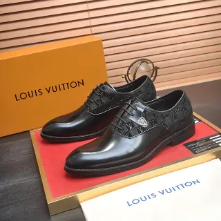 Louis Vuitton Black Monogram Shield Oxford Shoes