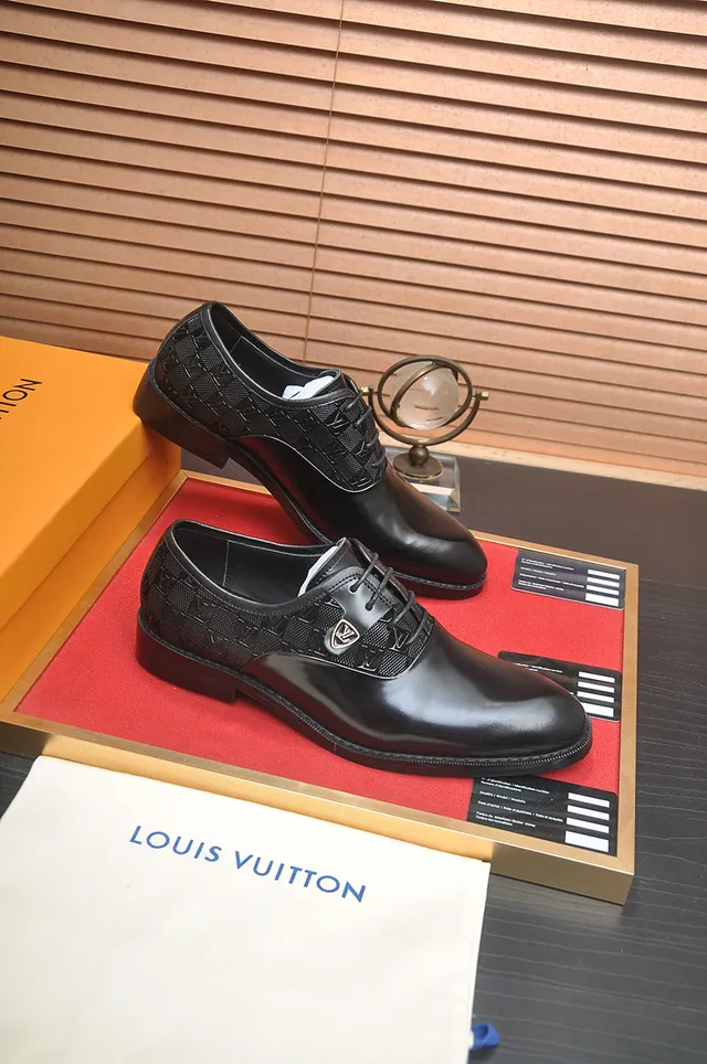 Louis Vuitton Black Monogram Shield Oxford Shoes 4