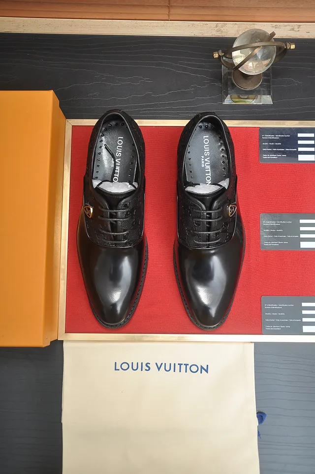 Louis Vuitton Black Monogram Shield Oxford Shoes 5
