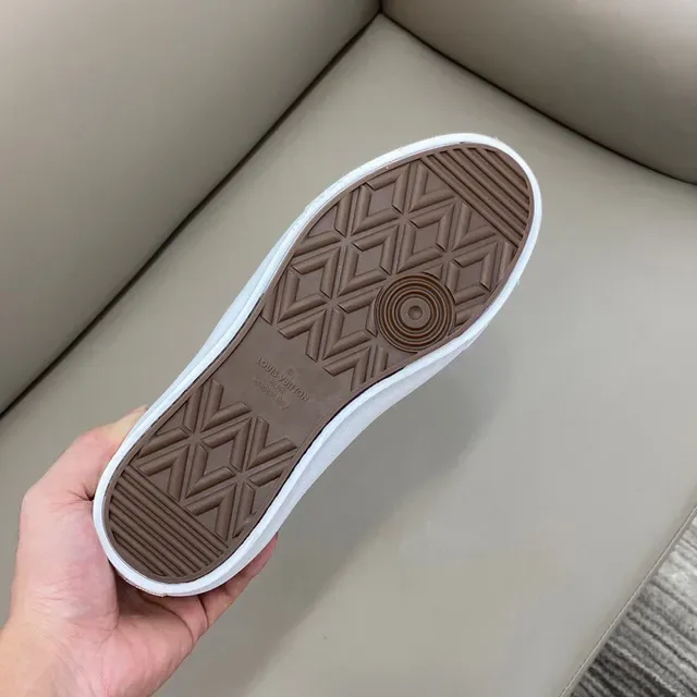 Louis Vuitton Black White Monogram Canvas Slip-On Sneakers 2