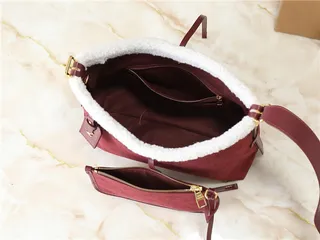 Louis Vuitton Burdeos Branco Frouxo Hobo Silhueta Monograma Lona Bolsa 2