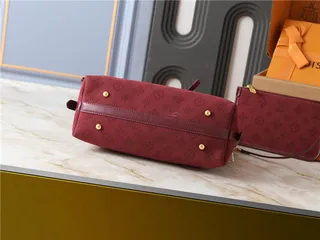 Louis Vuitton Burdeos Branco Frouxo Hobo Silhueta Monograma Lona Bolsa 7