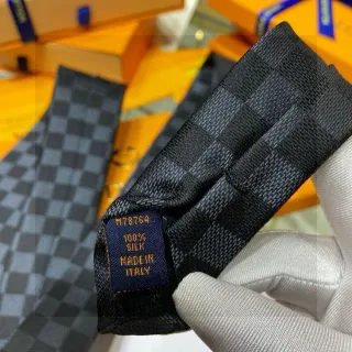 Louis Vuitton Damier Check Silk Necktie