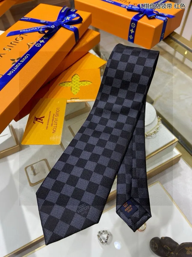 Louis Vuitton Damier Check Silk Necktie 5