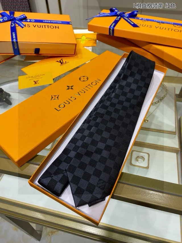 Louis Vuitton Damier Check Silk Necktie 6