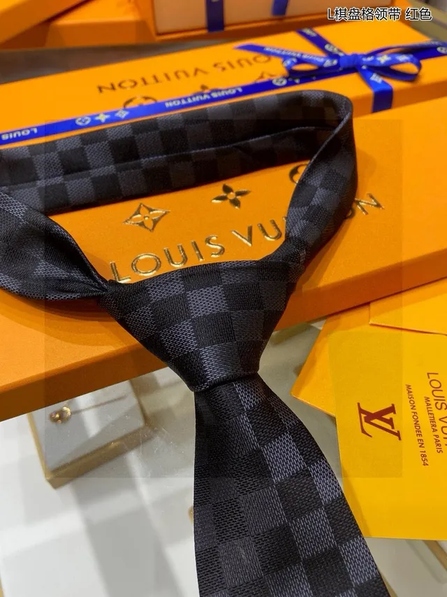 Louis Vuitton Damier Check Silk Necktie 7