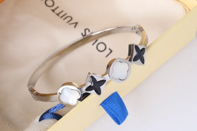 Louis Vuitton Flower Collection Quatrefoil and Cross Bangle Bracelets 7